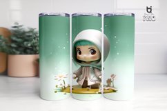 Super Cute Hijab Girl 3D Tumbler Sublimation Bundle Product Image 14
