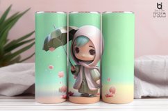 Super Cute Hijab Girl 3D Tumbler Sublimation Bundle Product Image 3