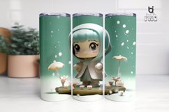 Super Cute Hijab Girl 3D Tumbler Sublimation Bundle Product Image 6