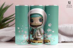 Super Cute Hijab Girl 3D Tumbler Sublimation Bundle Product Image 7