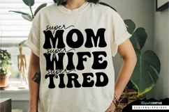 Super Mom Super Wife SVG, Mothers Day SVG Design Product Image 3