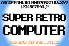 Super Retro Computer Alphabet Lettering ABC Text Font OTF by Squeeb Creative