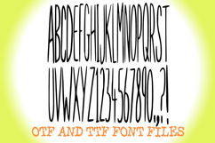 Super Skinny Thins Font Tall Quirky Handwritten Type ABC OTF Product Image 2