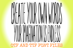 Super Skinny Thins Font Tall Quirky Handwritten Type ABC OTF Product Image 3