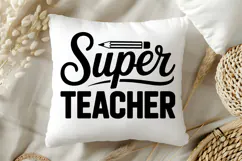 Super Teacher SVG | Teacher SVG | Teacher PNG Product Image 5