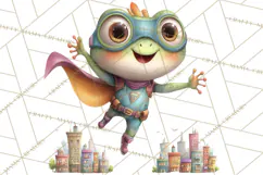 Superhero Animal Clipart Cartoon PNG Cute Sidekicks Product Image 3
