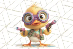 Superhero Animal Clipart Cartoon PNG Cute Sidekicks Product Image 4