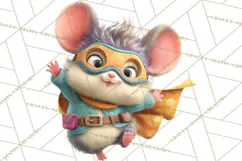 Superhero Animal Clipart Cartoon PNG Cute Sidekicks Product Image 5