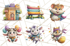 Superhero Animal Clipart Cartoon PNG Cute Sidekicks Product Image 4