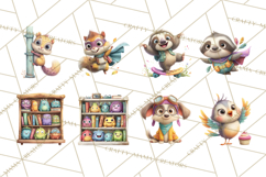 Superhero Animal Clipart Cartoon PNG Cute Sidekicks Product Image 8