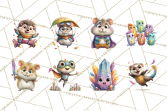 Superhero Animal Clipart Cartoon PNG Cute Sidekicks Product Image 6