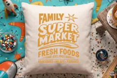 Retro Supermarket SVG PNG Atomic Age Grocery Sign Product Image 3
