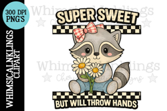 Super Sweet Raccoon| DTF Design Product Image 1