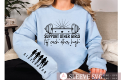 Support other girls lift each other high Sleeve SVG Product Image 2