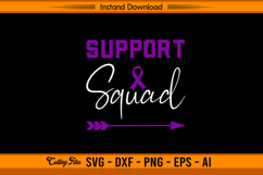 Support Squad Pancreatic Cancer Awareness SVG File Product Image 1