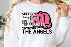 Support the fighters admire SVG, Cancer Awareness SVG Product Image 1