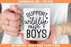 Support wildlife raise boys SVG, Mama shirt SVG, Mama Mug Product Image 2