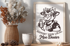 Support Your Local Moo Dealer SVG PNG | Funny Cow Kitchen Product Image 3