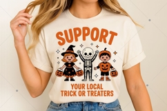 Support Your Local Trick or Treaters PNG, Vintage Halloween Product Image 9