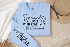 Surround Yourself With Sleeve SVG, Positivity SVG Design Product Image 2