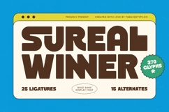 Sureal Winner - Bold Sans Display Font Product Image 1