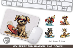 Mouse Pad Surf Scream Critters Product Image 1