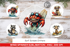 Wind Spinner Surf Scream Critters Product Image 1