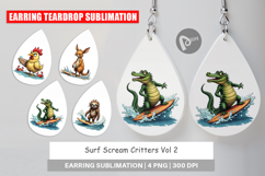 Earring Surf Scream Critters Product Image 1