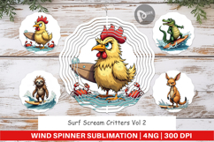 Wind Spinner Surf Scream Critters Product Image 1