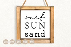Surf Sun Sand svg | Beach House Sign SVG Product Image 1