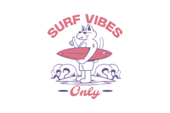 Retro Summer Surfing Beach T-shirt Design Bundle Product Image 7