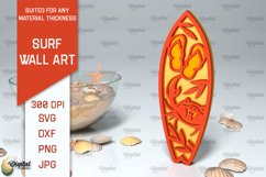 Wooden Surfboards Laser Cut Bundle. Surfing Layered Decor Product Image 3