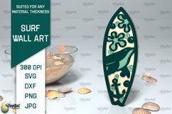 Wooden Surfboards Laser Cut Bundle. Surfing Layered Decor Product Image 12