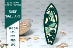 Wooden Surfboards Laser Cut Bundle. Surfing Layered Decor Product Image 4