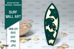 Wooden Surfboards Laser Cut Bundle. Surfing Layered Decor Product Image 5