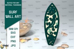 Wooden Surfboards Laser Cut Bundle. Surfing Layered Decor Product Image 7
