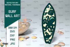 Wooden Surfboards Laser Cut Bundle. Surfing Layered Decor Product Image 8
