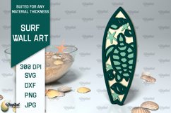 Wooden Surfboards Laser Cut Bundle. Surfing Layered Decor Product Image 10