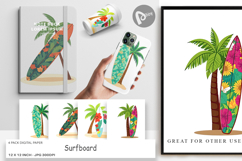 Digital Paper Surfboard Product Image 1