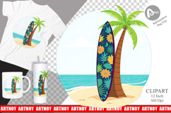 Surfboard Clipart Product Image 1