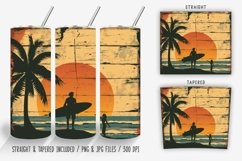 Surfer at the Sunset Beach Tumbler Wrap