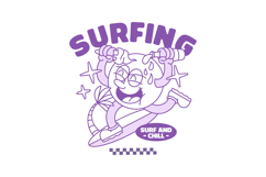 Retro Summer Surfing T-shirt Design Bundle Product Image 3