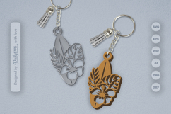 Surfing Board Summer Keychain SVG Product Image 2