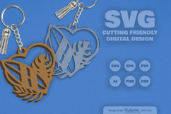 Surfing Board Summer Keychain SVG Product Image 2