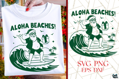 Aloha Beaches | Christmas SVG | Funny Santa SVG|PNG Product Image 1