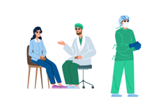 doctor surgeon man vector Product Image 1