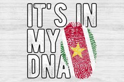 It's in my DNA Suriname Flag Fingerprint PNG Sublimation Product Image 1