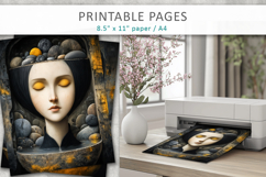 surreal woman portrait printable Product Image 1