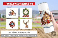 Surreal Festive Tumbler Product Image 1