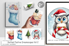Surreal Festive Digital Paper Product Image 1